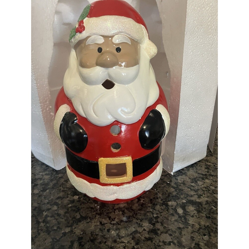Santa Claus Chiminea By Paula - Cute, Christmas Decor, Vintage, Outdoor, Rare
